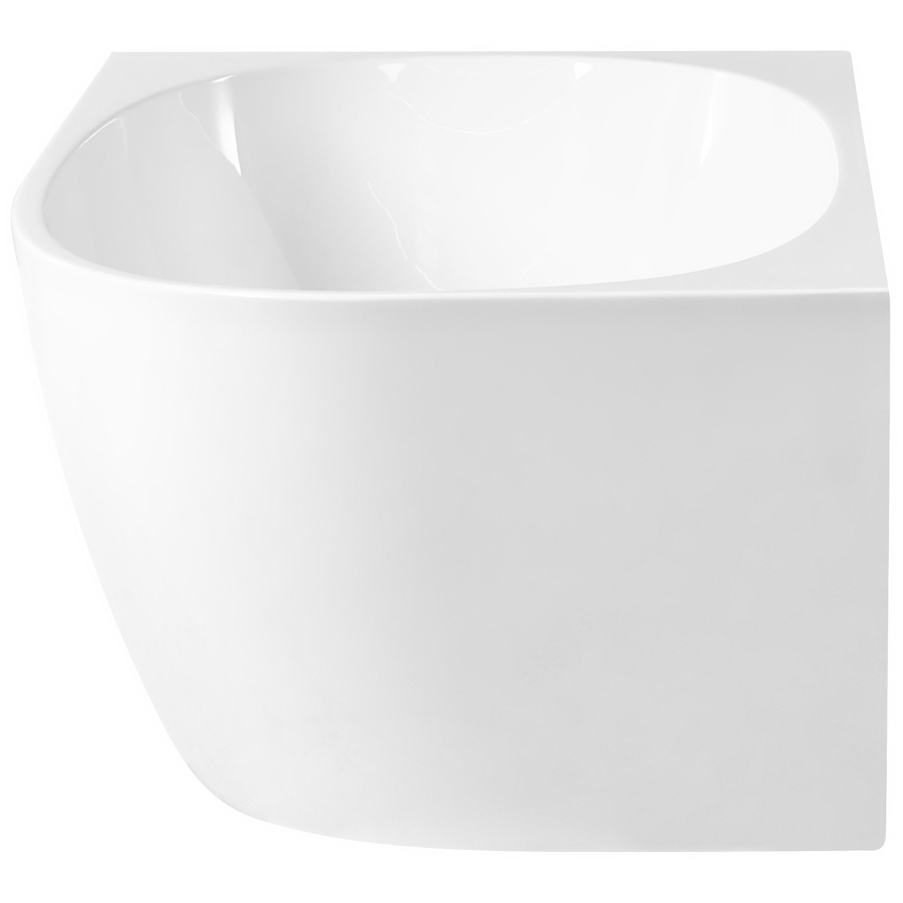 Cadă pe colț PARNAIBA Dreapta 170 x 80 cm Alb [6]