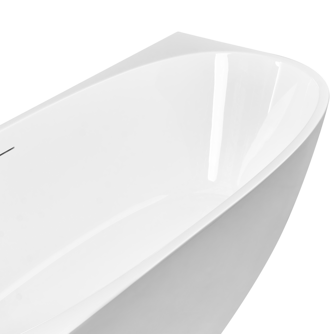 Cadă pe colț PARNAIBA Dreapta 170 x 80 cm Alb [9]