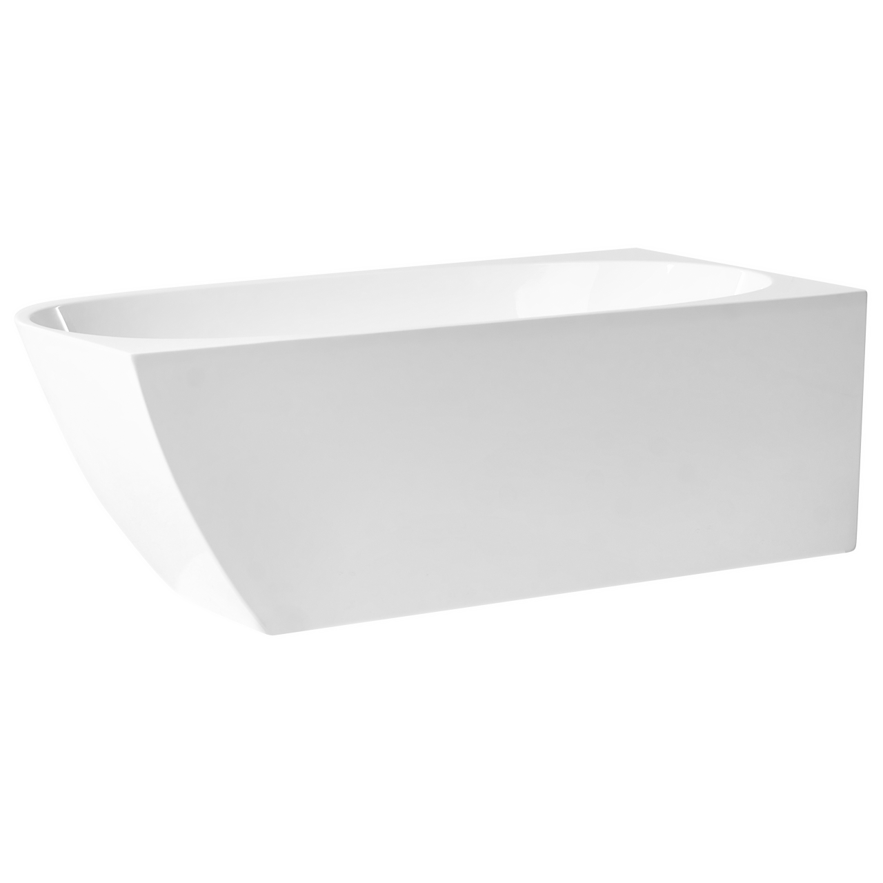 Cadă pe colț PARNAIBA Dreapta 170 x 80 cm Alb [7]