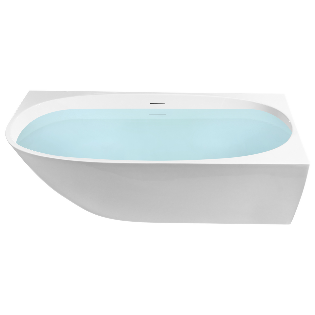 PARNAIBA corner bathtub Left 170 x 80 cm White [2]