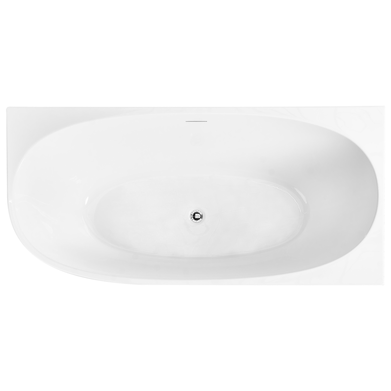PARNAIBA corner bathtub Left 170 x 80 cm White [8]