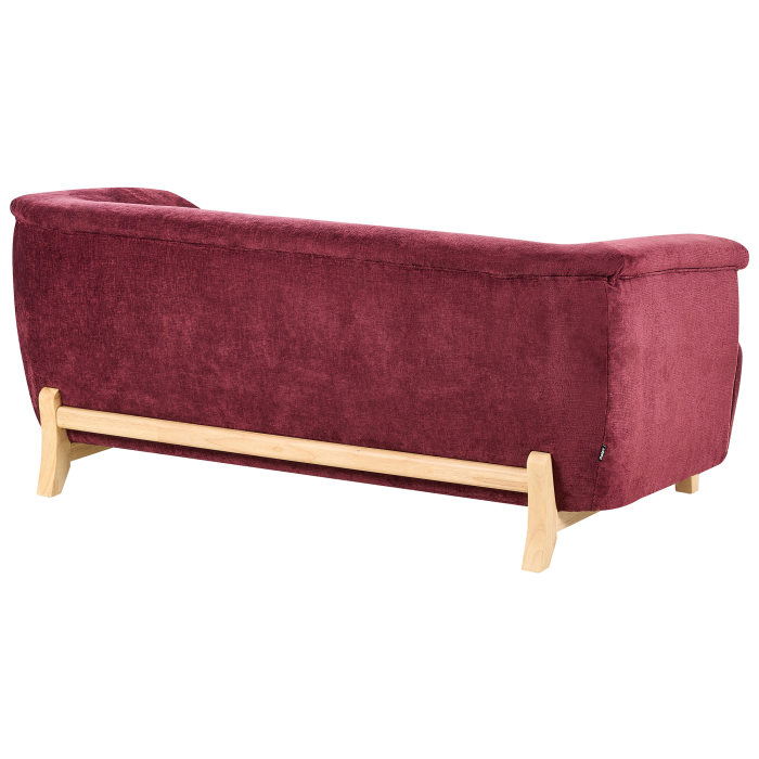 Canapea cu 2 locuri ALNOR Chenille Bordo [5]