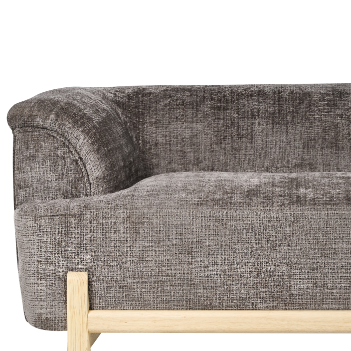 2-seater sofa bed ALNOR Chenille Brown [6]