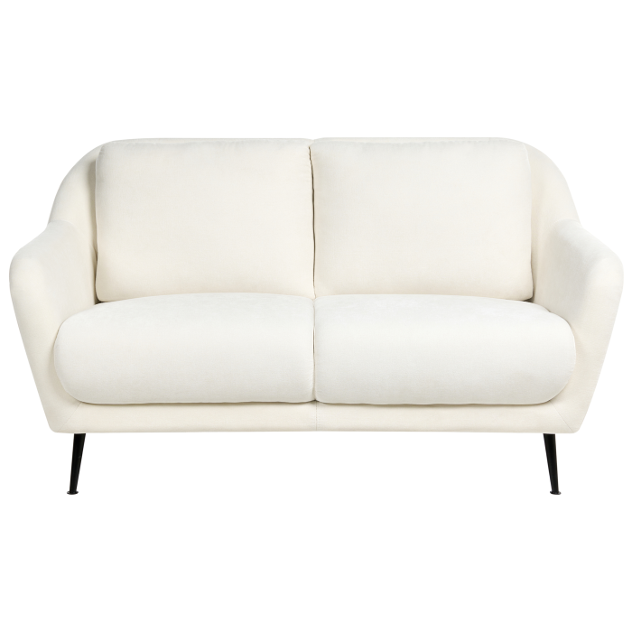 Canapea cu 2 locuri EIBY Chenille Alb [2]