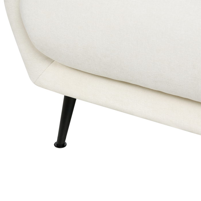 Canapea cu 2 locuri EIBY Chenille Alb [8]