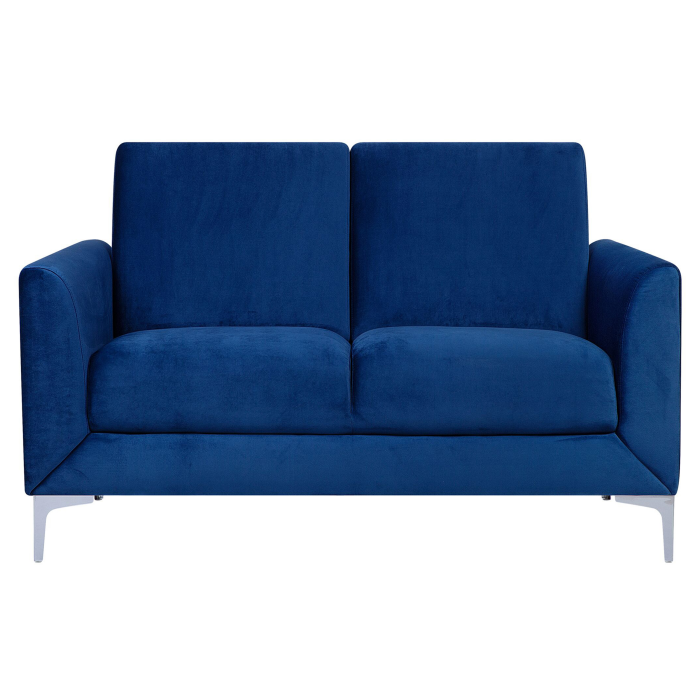 FENES 2-seater sofa Navy blue velvet [2]