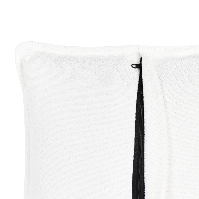 Canapea cu 2 locuri HOBRO Boucle Alb [10]