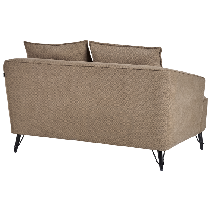 Canapea cu 2 locuri HOBRO  Maro deschis [5]