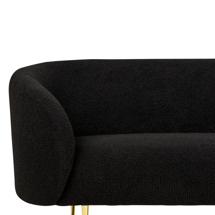2-seater sofa LOEN Boucle Black [7]
