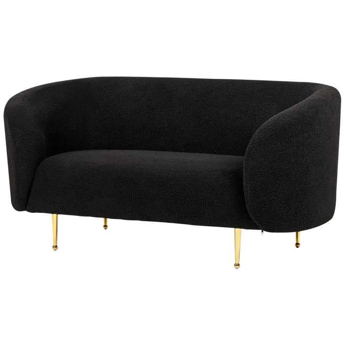 2-seater sofa LOEN Boucle Black [5]