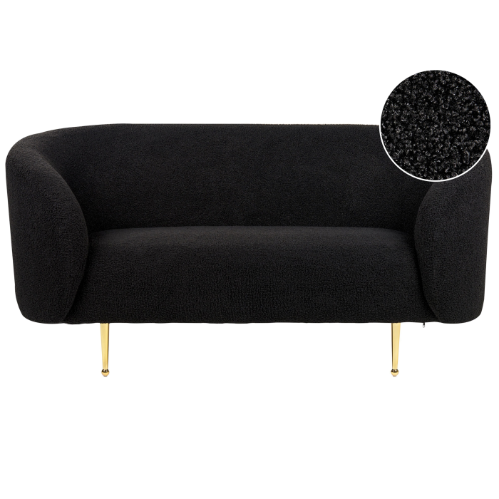 2-seater sofa LOEN Boucle Black [2]