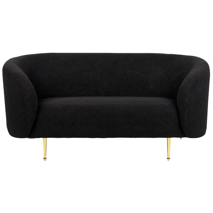2-seater sofa LOEN Boucle Black [4]