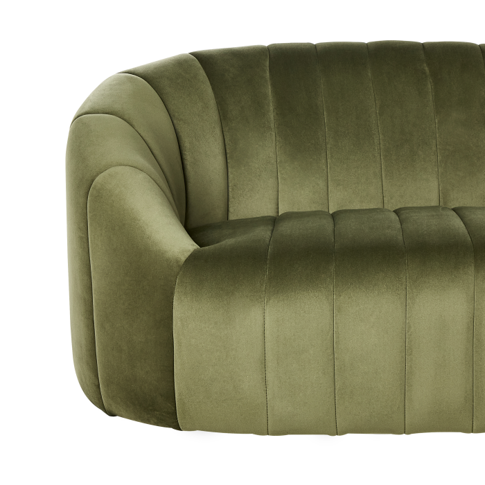 2-seater sofa MALUNG Velvet Dark Green [6]