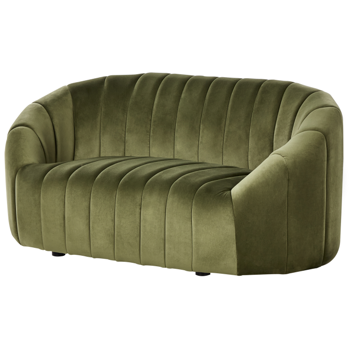 2-seater sofa MALUNG Velvet Dark Green [4]