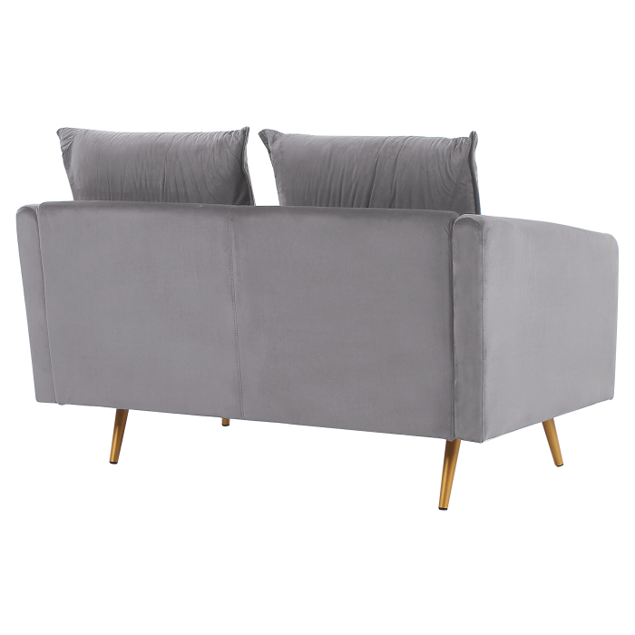 2-seater sofa MAURA Grey Velvet [5]