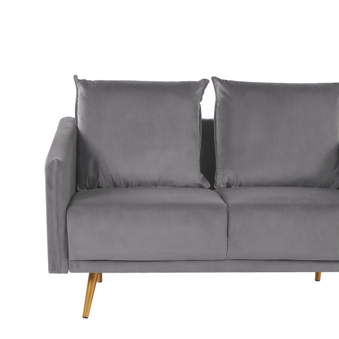 2-seater sofa MAURA Grey Velvet [7]