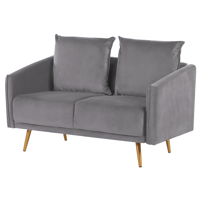 2-seater sofa MAURA Grey Velvet [4]