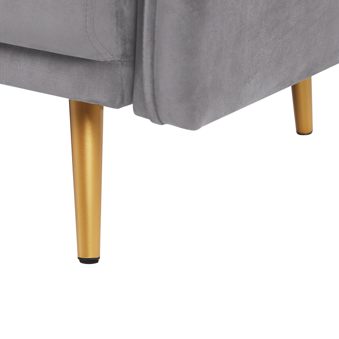 2-seater sofa MAURA Grey Velvet [8]