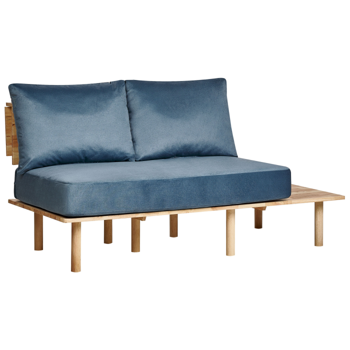 SALO 2-seater sofa Blue with tables [4]