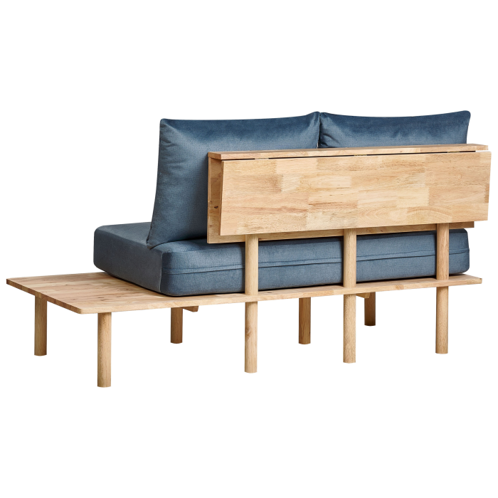 SALO 2-seater sofa Blue with tables [5]