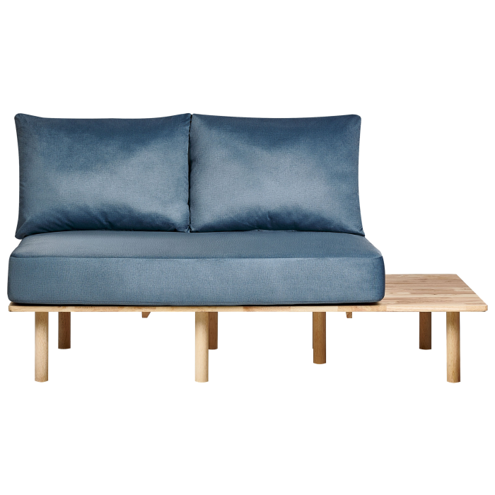 SALO 2-seater sofa Blue with tables [2]