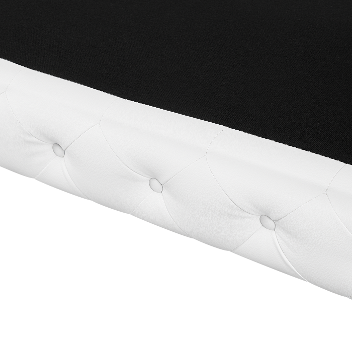 Canapea cu 2 locuri VISSLAND Piele ecologică Alb [8]