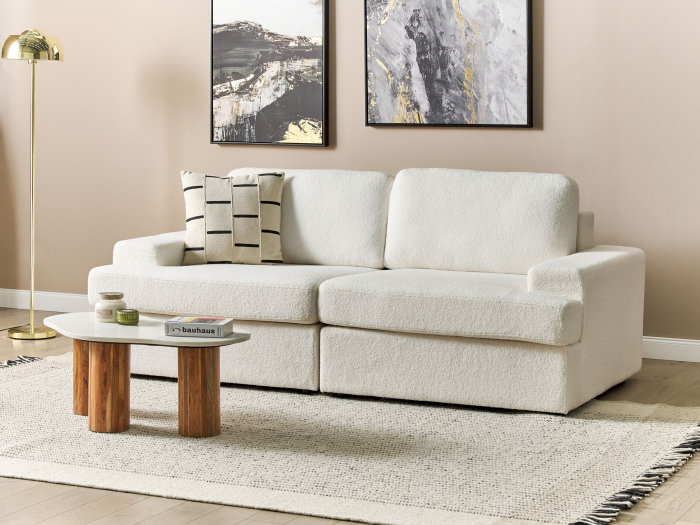 3-seater sofa ALLA Boucle Off-white [1]