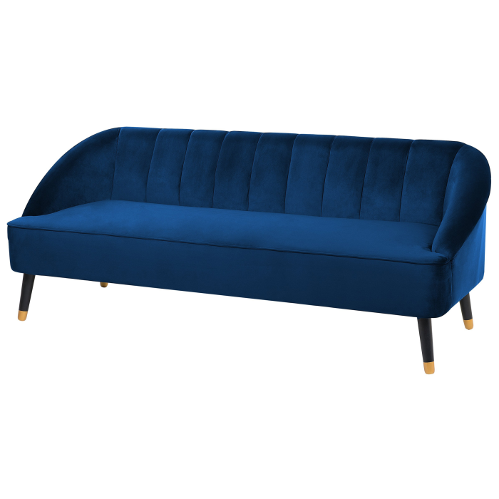 ALSVAG 3-seater sofa Velvet Navy Blue [4]