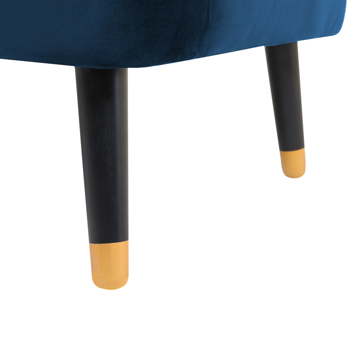 ALSVAG 3-seater sofa Velvet Navy Blue [8]