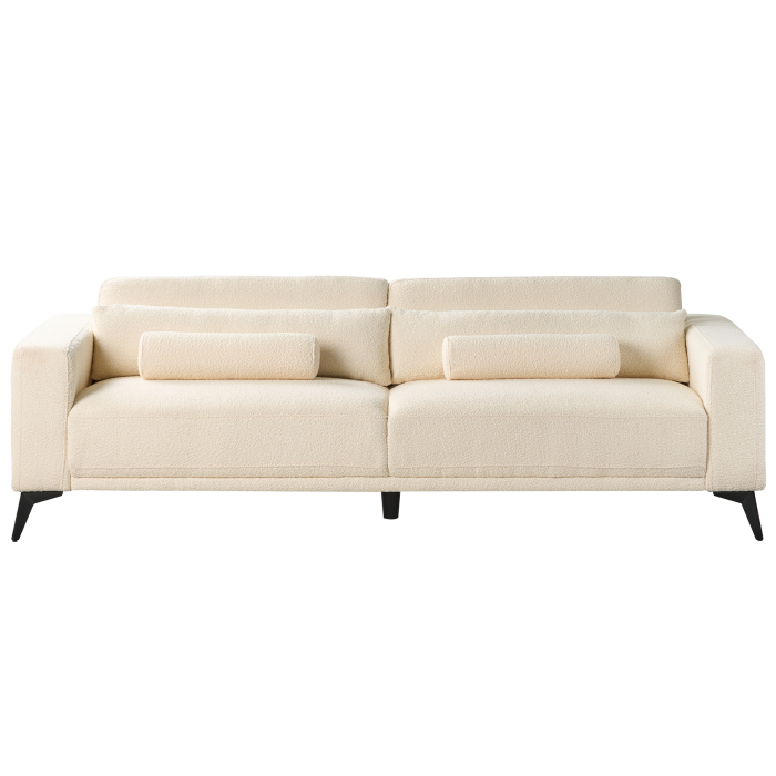 3 seater sofa ANGE Off-white Boucle [4]