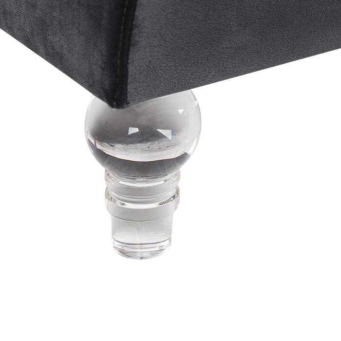 Canapea cu 3 locuri ARVIKA Catifea Negru [10]