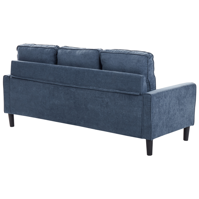 Canapea cu 3 locuri AVESTA  Albastru închis cu otoman [6]