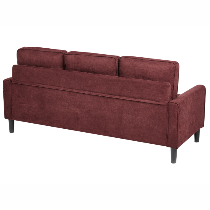 Canapea cu 3 locuri AVESTA  Bordo cu otoman [7]