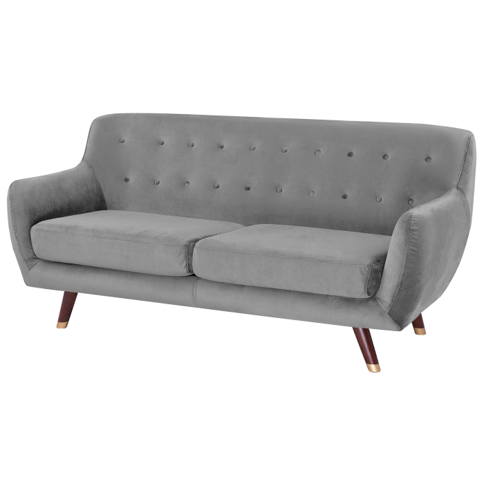 BODO 3-seater sofa bed Grey velvet [4]