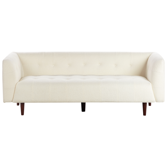 3-seater sofa BYSKE Off-white Boucle [4]