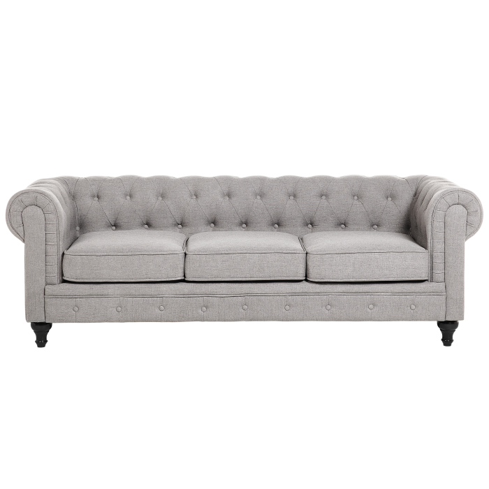 3-seater sofa CHESTERFIELD Light grey [2]