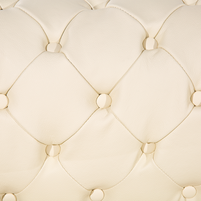 Canapea cu 3 locuri CHESTERFIELD Piele naturală Bej deschis [10]