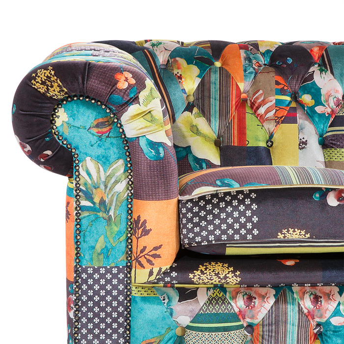 Canapea cu 3 locuri CHESTERFIELD  Verde deschis [11]