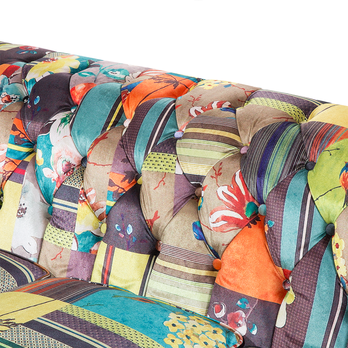 Canapea cu 3 locuri CHESTERFIELD  Verde deschis [10]