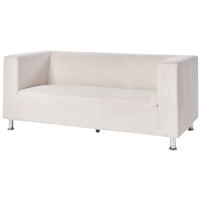 Canapea cu 3 locuri FLORO Chenille Alb-murdar [4]