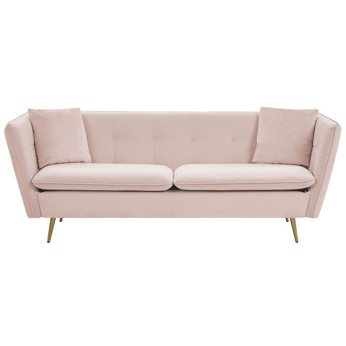 3 seater sofa FREDERICA Pink velvet [2]