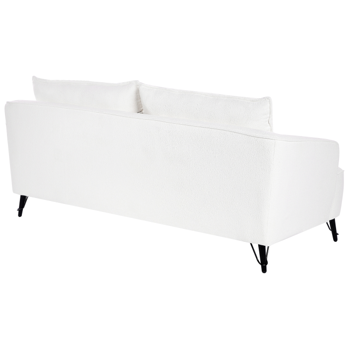 3-seater sofa HOBRO Boucle White [6]