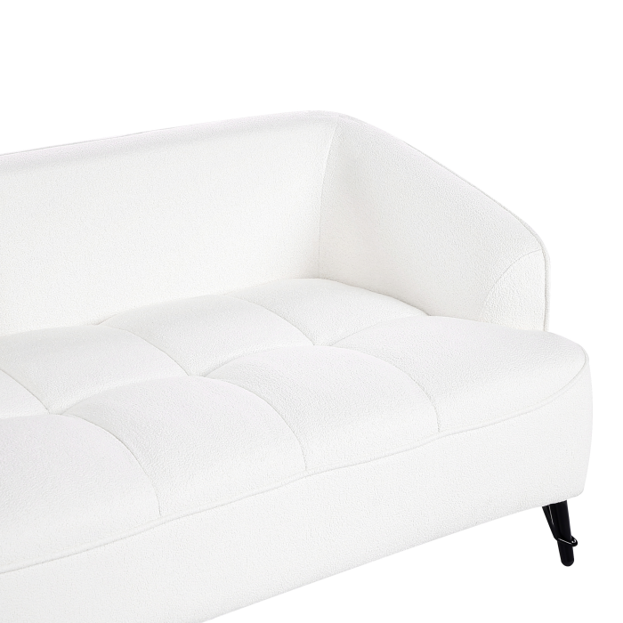 3-seater sofa HOBRO Boucle White [9]