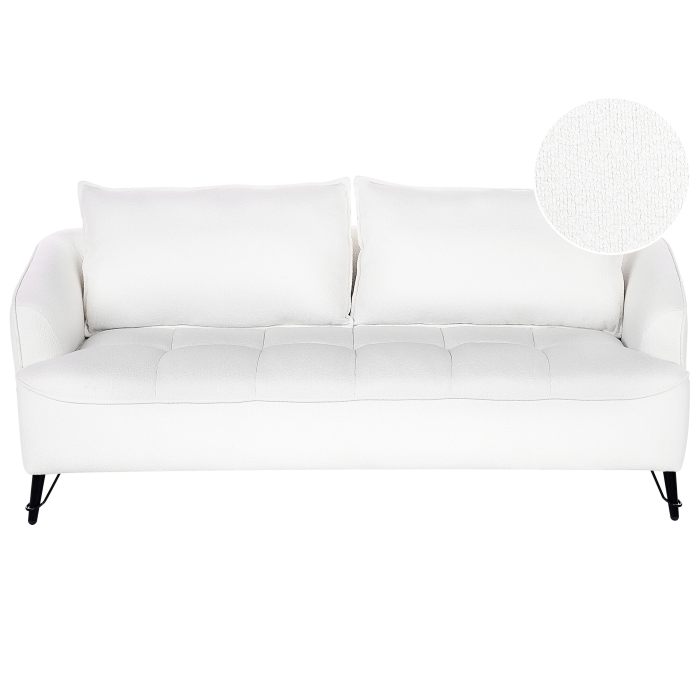 3-seater sofa HOBRO Boucle White [2]