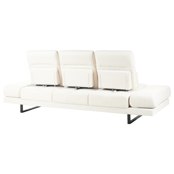 Canapea cu 3 locuri IKAST  Alb-murdar [6]