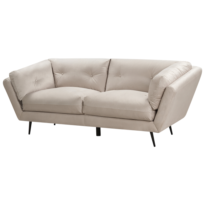 3-seater sofa LENVIK Beige Velvet [4]