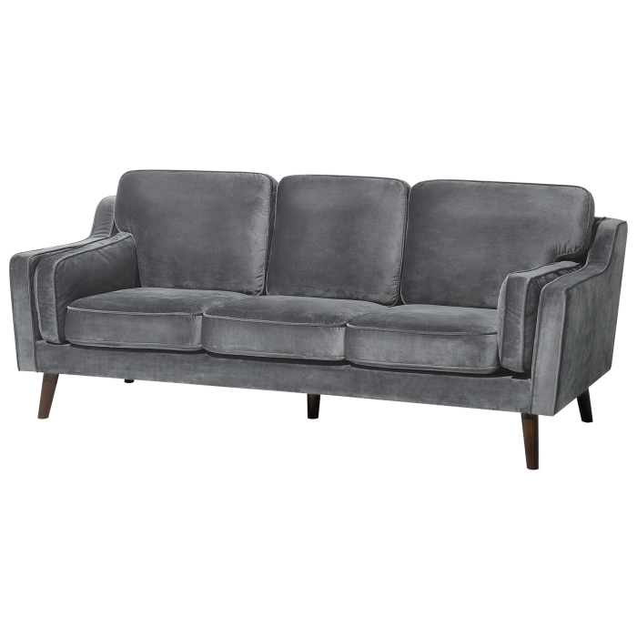 3-seater sofa LOKKA Velvet Dark grey [4]