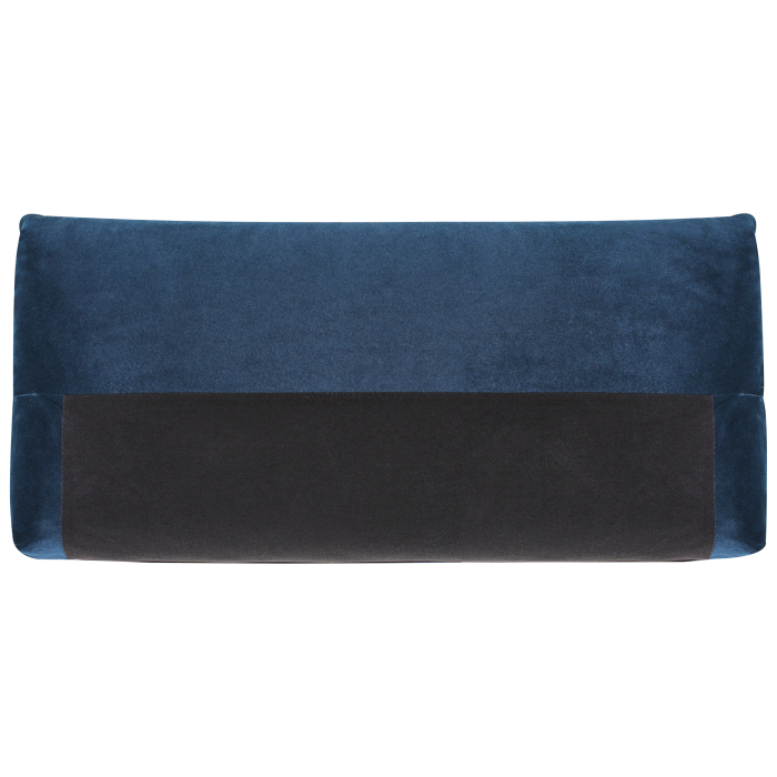 Canapea cu 3 locuri LUVOS Catifea Albastru închis [7]