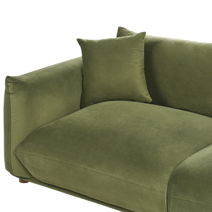 Canapea cu 3 locuri LUVOS Catifea Verde [9]