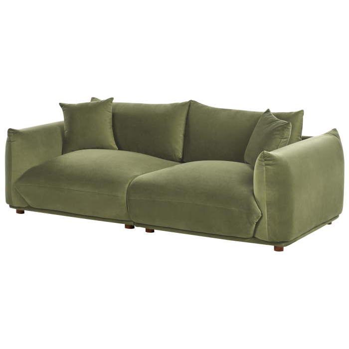 Canapea cu 3 locuri LUVOS Catifea Verde [4]
